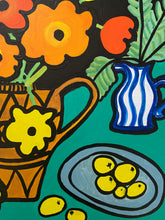 Load image into Gallery viewer, Still Life with Poppies and Lemons