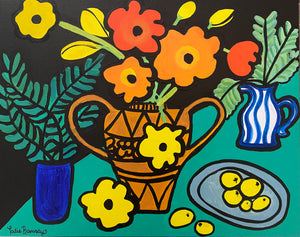 Still Life with Poppies and Lemons
